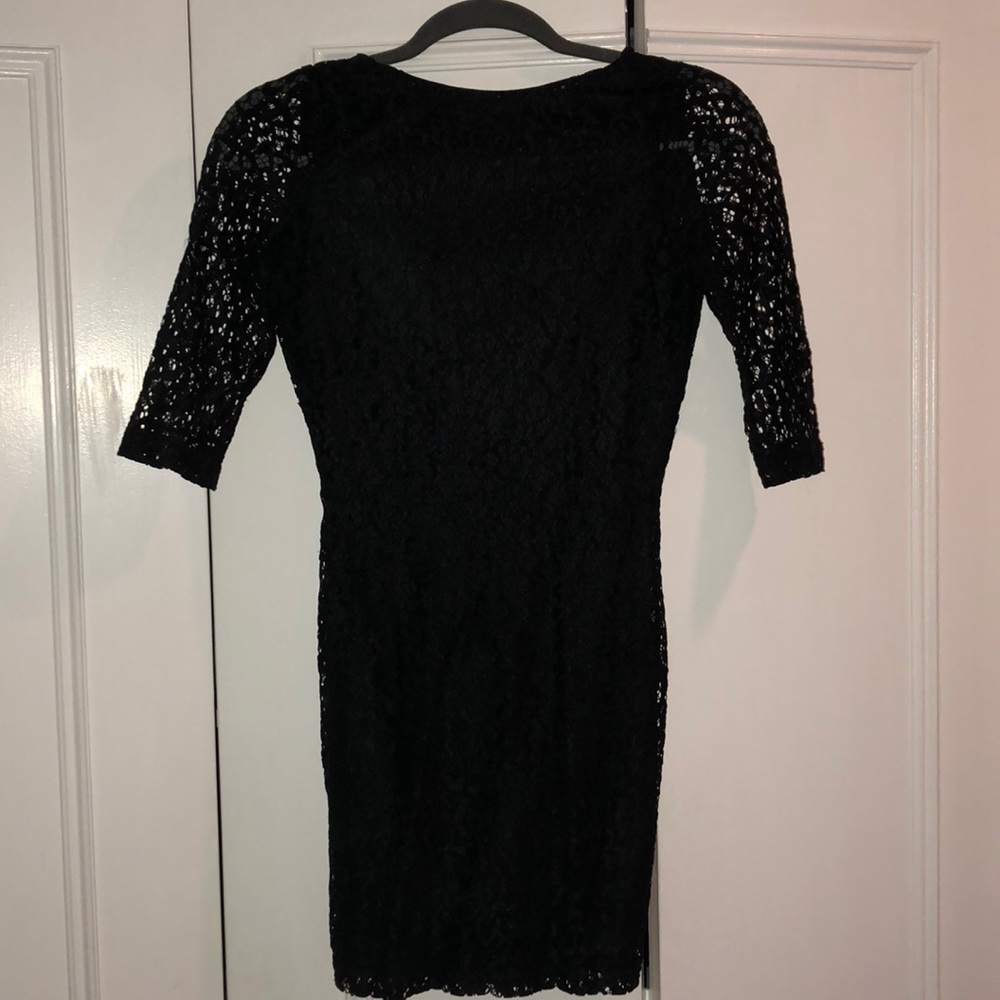 ASOS Petite Black Lace Dress - Picture 2 of 2